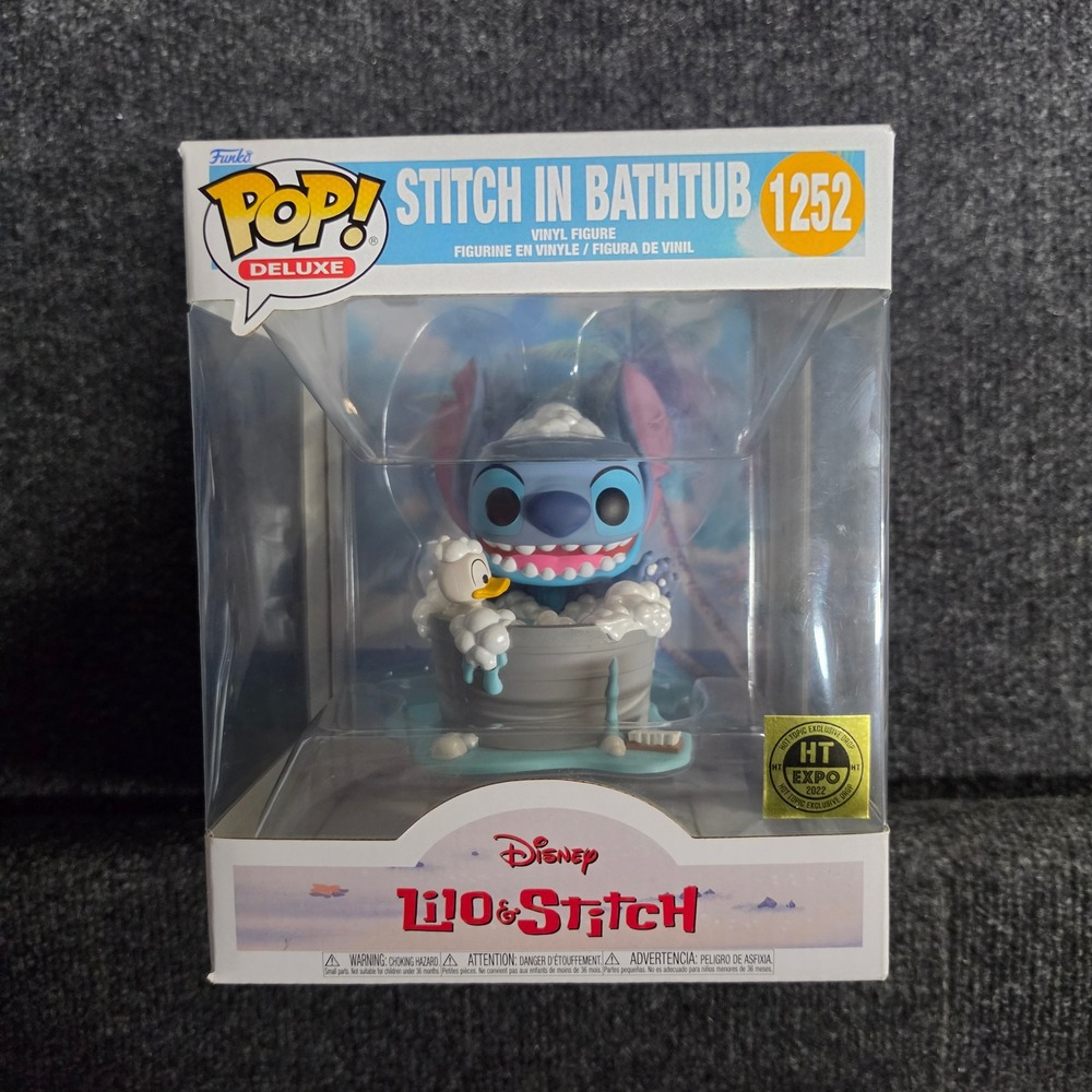 Funko Pop Deluxe Stitch in Bathtub 1252 Disney Lilo & Stitch HT Expo Exclusive
